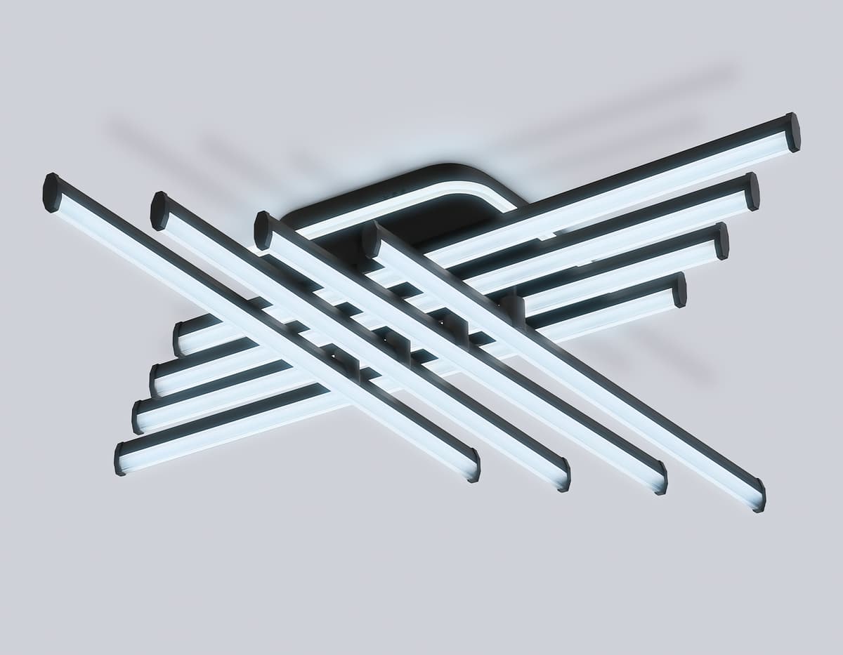 FL6262 BK черный 130W 3000K-6400K 810*810*130 (ПДУ ИК)