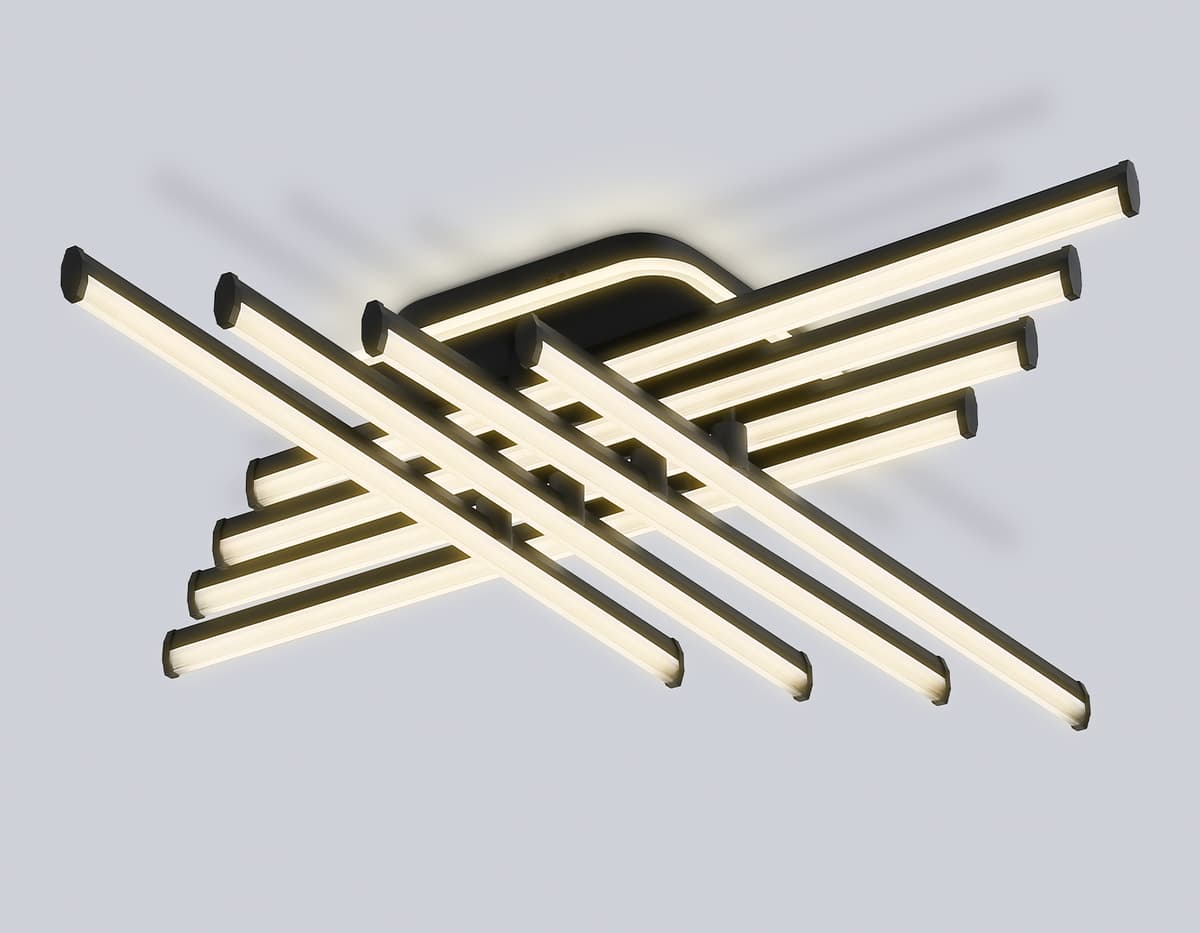 FL6262 BK черный 130W 3000K-6400K 810*810*130 (ПДУ ИК)