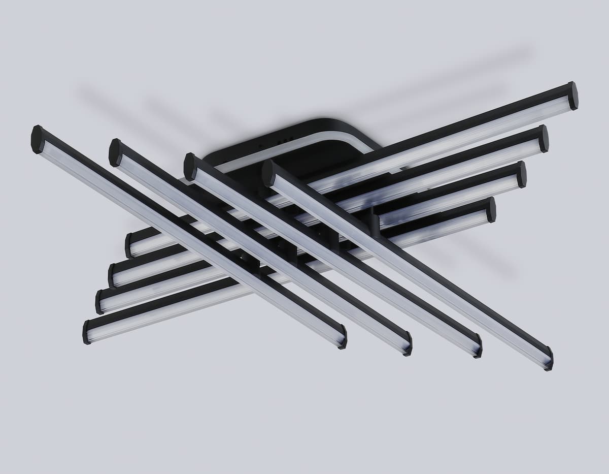 FL6262 BK черный 130W 3000K-6400K 810*810*130 (ПДУ ИК)