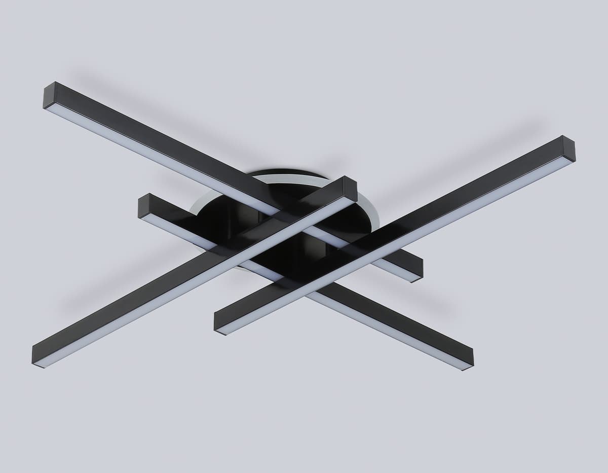 FL6282 BK черный 58W 3000K-6400K 700*700*85 (ПДУ ИК)