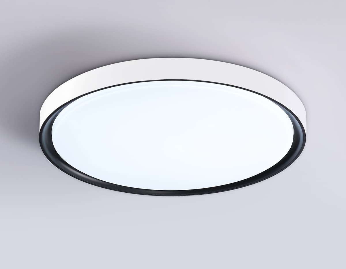 FZ1247 WH/BK белый/черный IP54 20W 5000K D300*60 (Без ПДУ)