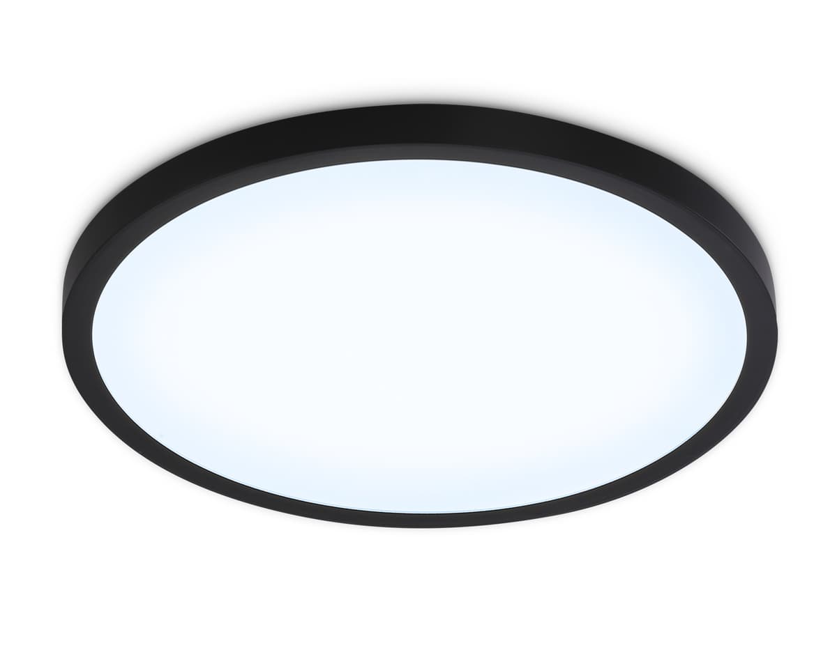 FZ1957 BK черный IP54 26W 5000K D370*15 (Без ПДУ)