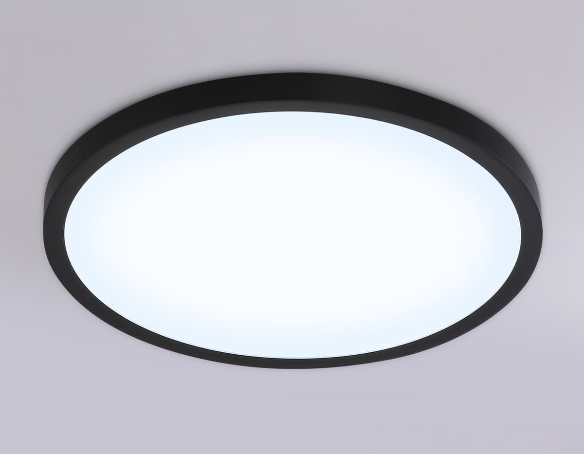 FZ1957 BK черный IP54 26W 5000K D370*15 (Без ПДУ)