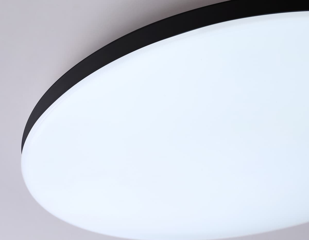 FZ2004 BK черный IP54 20W 3000K-6500K+RGB Wi-Fi Алиса/Tuya/Smart Home/Alexa D300*55 (ПДУ ИК)