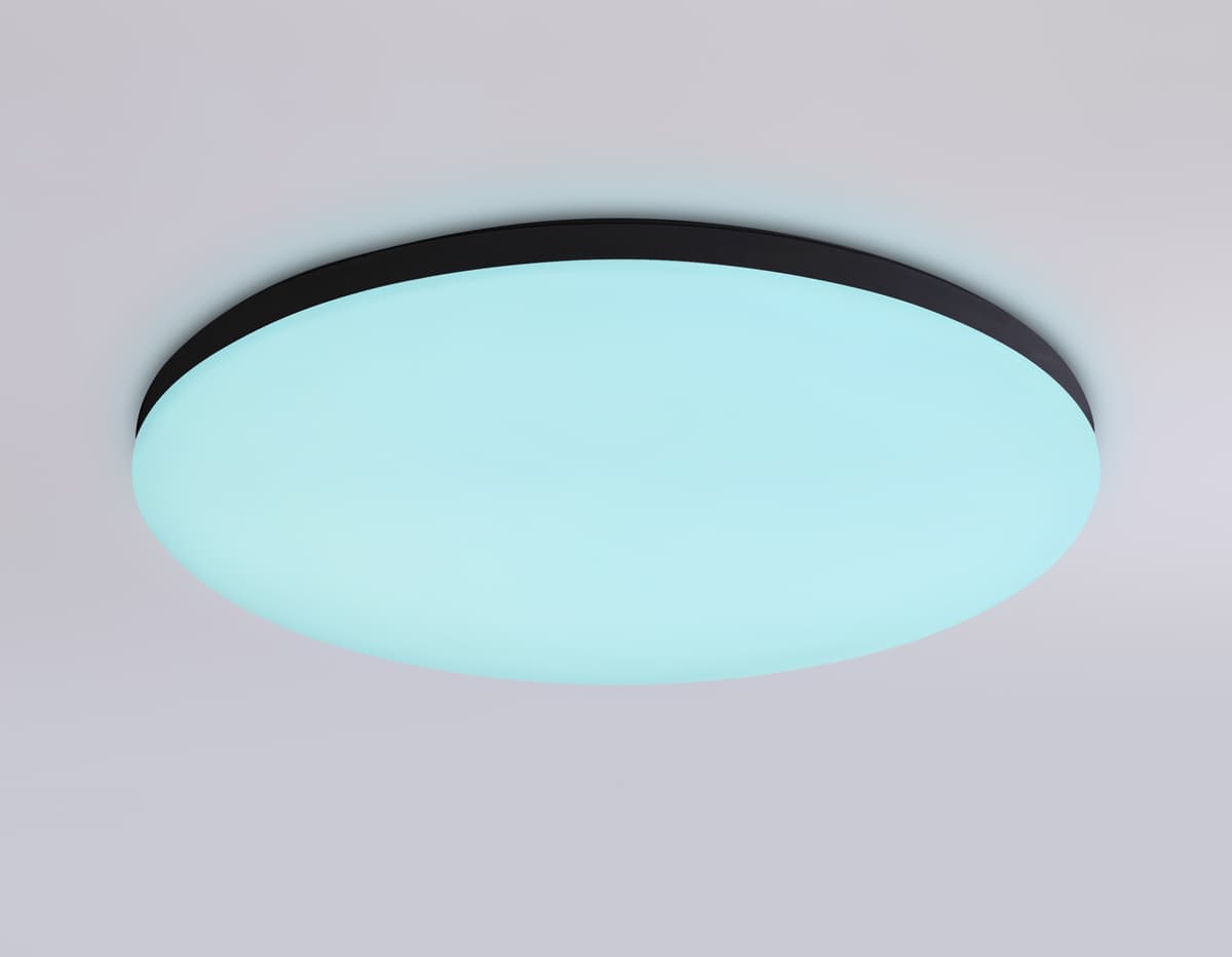 FZ2004 BK черный IP54 20W 3000K-6500K+RGB Wi-Fi Алиса/Tuya/Smart Home/Alexa D300*55 (ПДУ ИК)