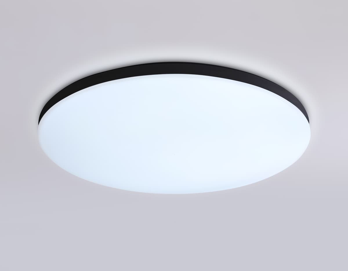 FZ2004 BK черный IP54 20W 3000K-6500K+RGB Wi-Fi Алиса/Tuya/Smart Home/Alexa D300*55 (ПДУ ИК)