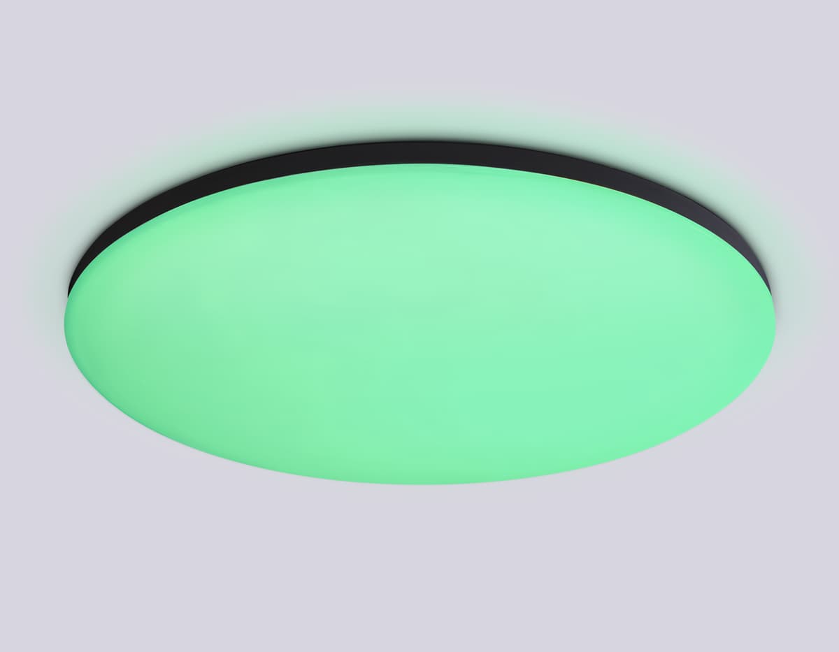 FZ2005 BK черный IP54 25W 3000K-6500K+RGB Wi-Fi Алиса/Tuya/Smart Home/Alexa D370*55 (ПДУ ИК)