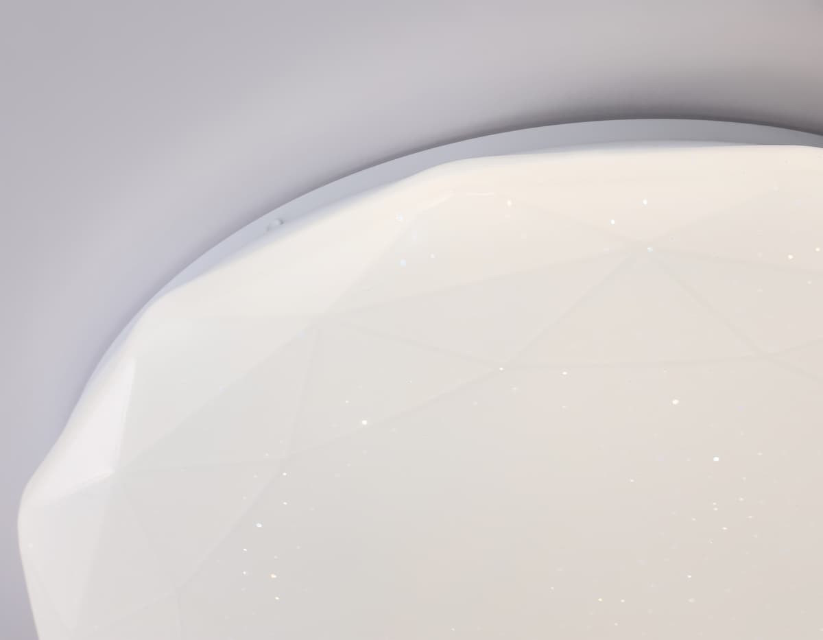 FZ417 WH белый IP20 46W 3000K-6500K+RGB D380*60 (ПДУ ИК)