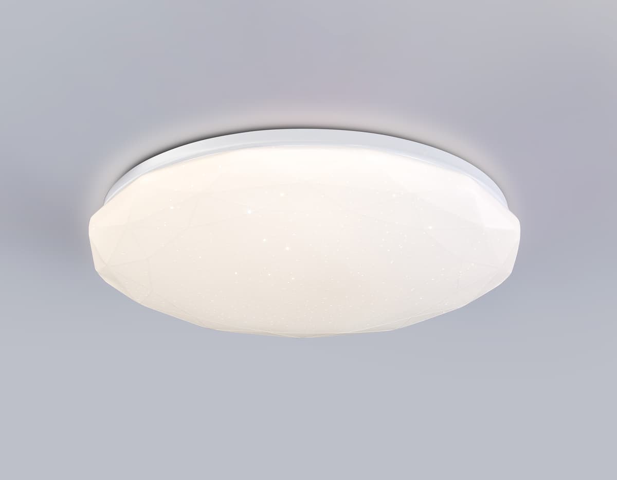 FZ417 WH белый IP20 46W 3000K-6500K+RGB D380*60 (ПДУ ИК)