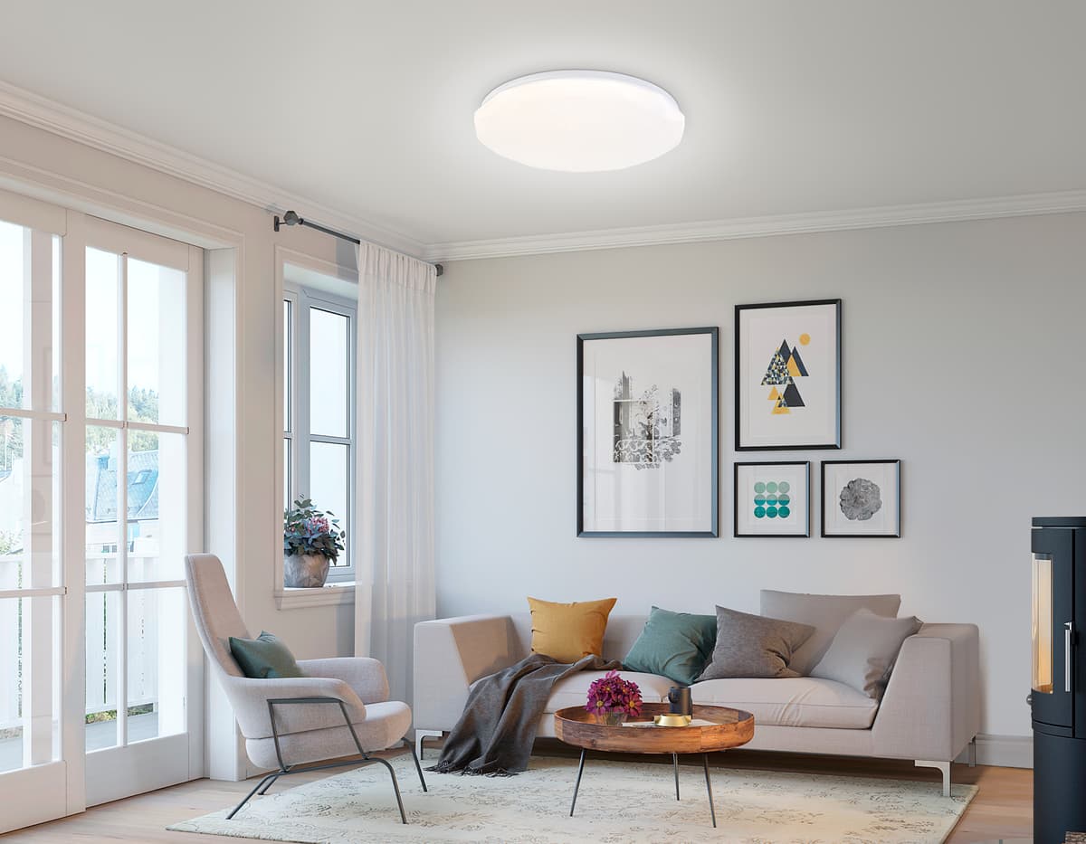 FZ417 WH белый IP20 46W 3000K-6500K+RGB D380*60 (ПДУ ИК)