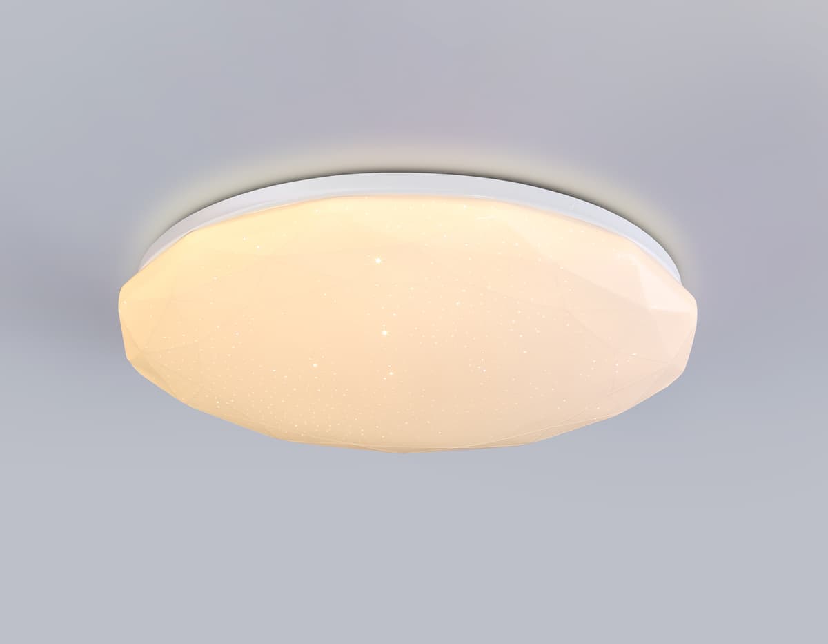 FZ417 WH белый IP20 46W 3000K-6500K+RGB D380*60 (ПДУ ИК)