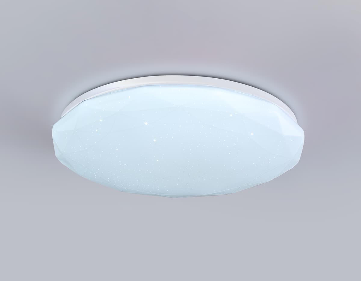 FZ417 WH белый IP20 46W 3000K-6500K+RGB D380*60 (ПДУ ИК)