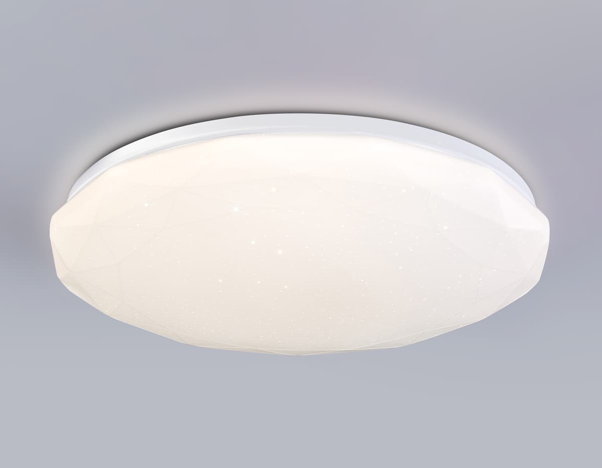 FZ418 WH белый IP20 66W 3000K-6500K+RGB D480*65 (ПДУ ИК)