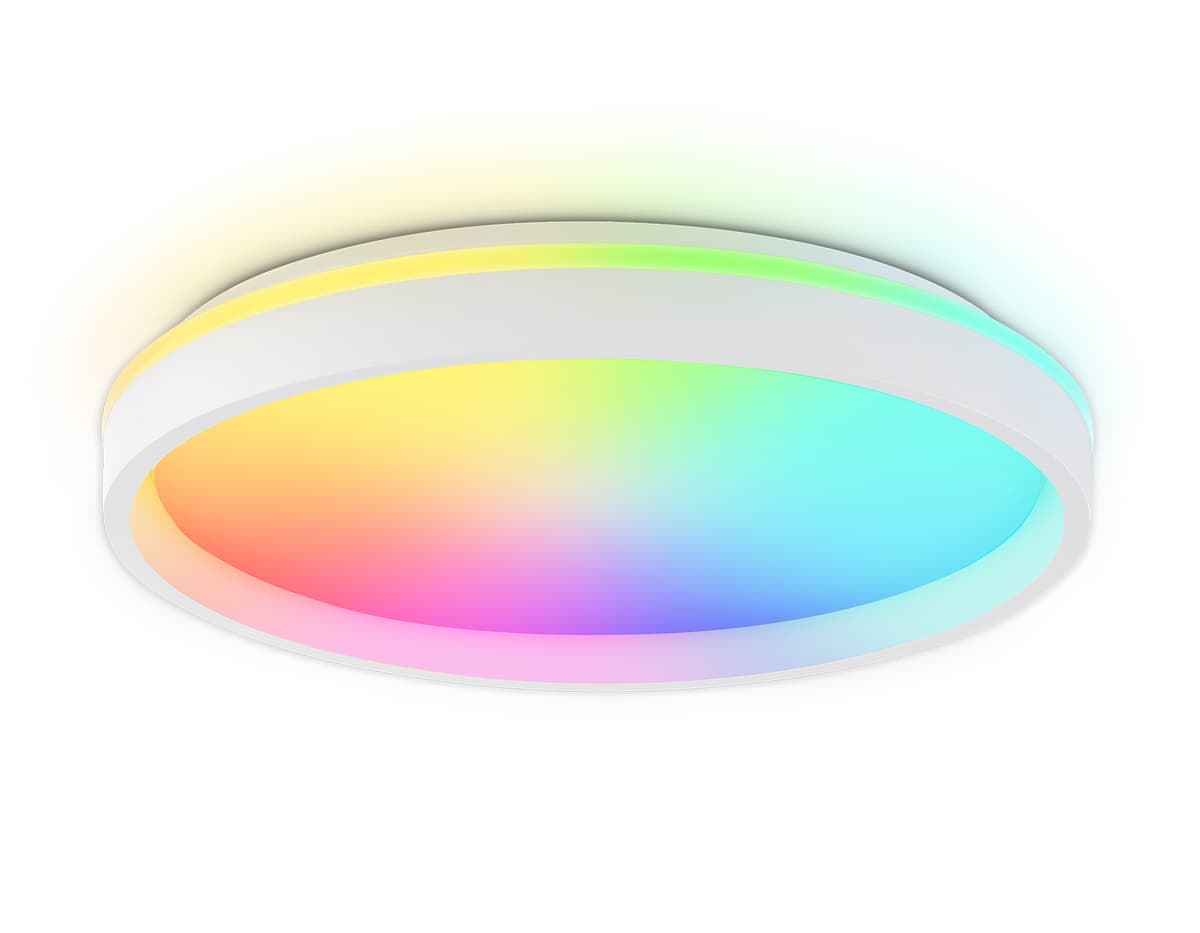 FZ607 WH/GD белый/золото IP20 66W 3000K-6500K+RGB D490*85 (ПДУ ИК)