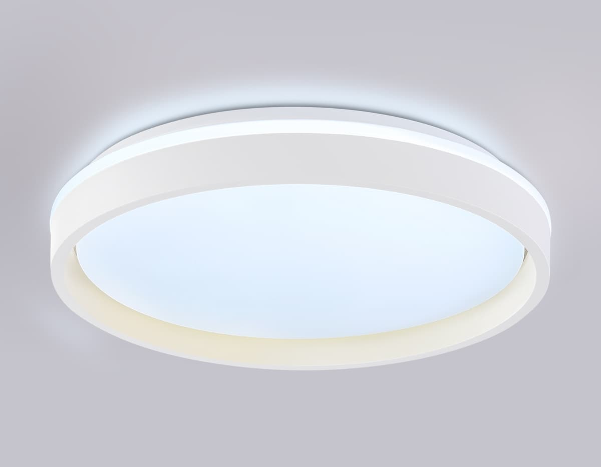 FZ607 WH/GD белый/золото IP20 66W 3000K-6500K+RGB D490*85 (ПДУ ИК)