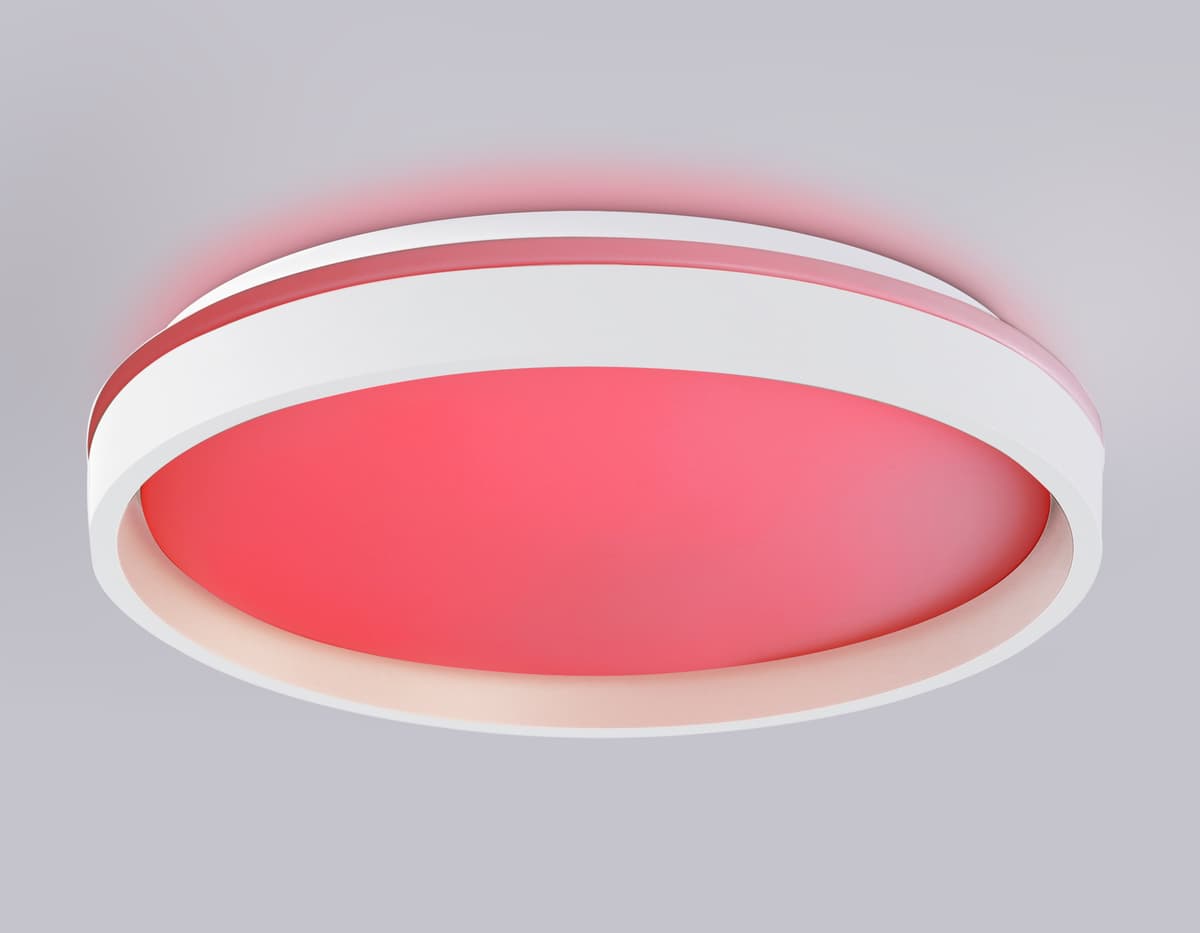 FZ607 WH/GD белый/золото IP20 66W 3000K-6500K+RGB D490*85 (ПДУ ИК)