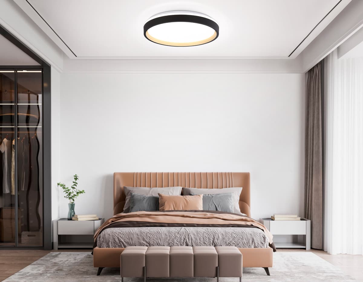 FZ610 BK/GD черный/золото IP20 66W 3000K-6500K+RGB D490*85 (ПДУ ИК)