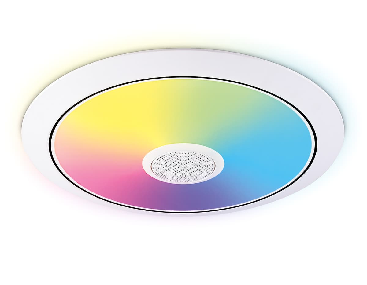 FZ710 WH белый IP20 40W 3000-6500K+RGB Music 370*56 (ПДУ ИК)