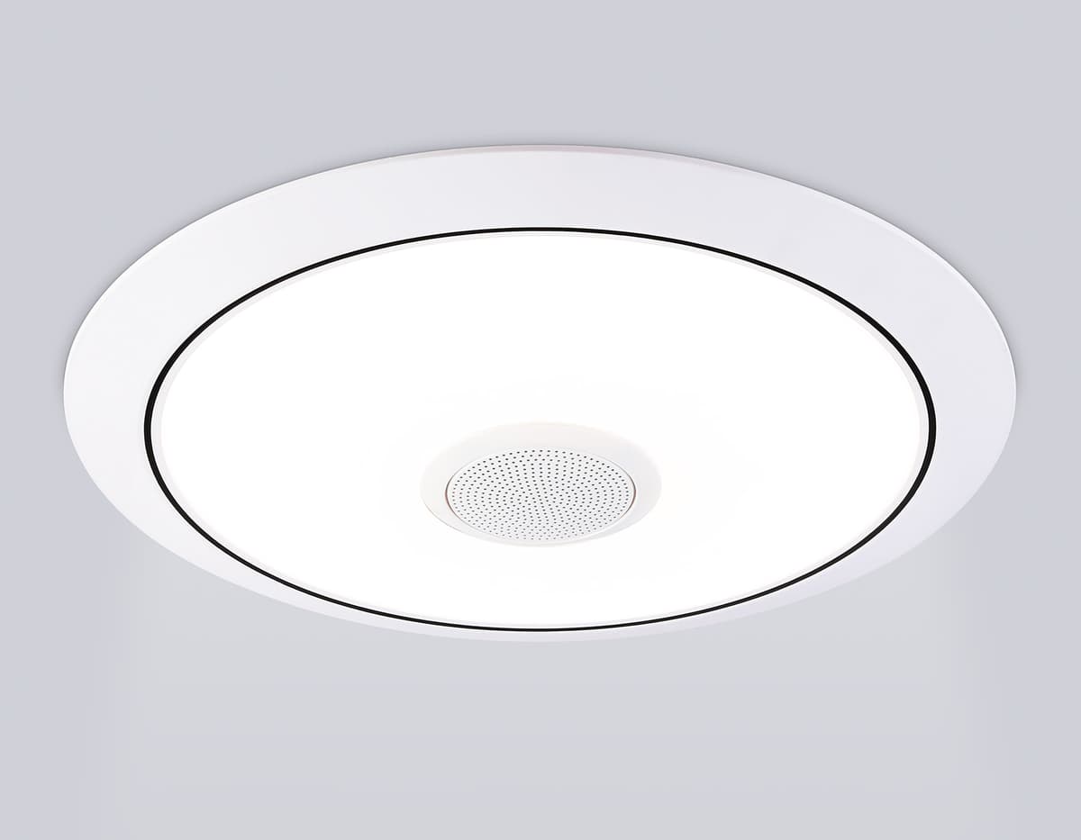 FZ710 WH белый IP20 40W 3000-6500K+RGB Music 370*56 (ПДУ ИК)