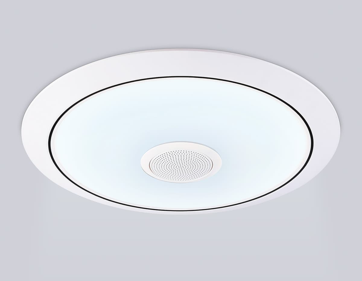 FZ710 WH белый IP20 40W 3000-6500K+RGB Music 370*56 (ПДУ ИК)