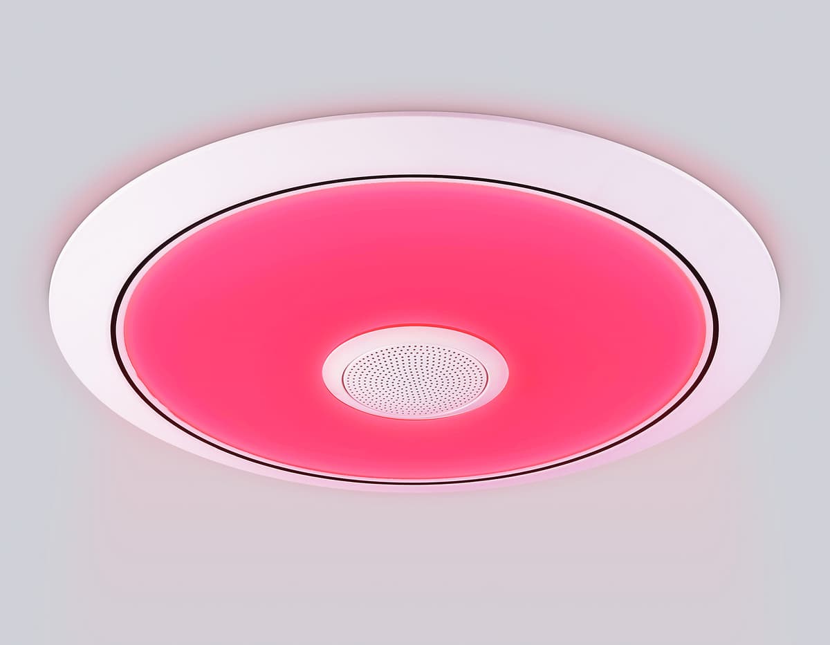 FZ710 WH белый IP20 40W 3000-6500K+RGB Music 370*56 (ПДУ ИК)