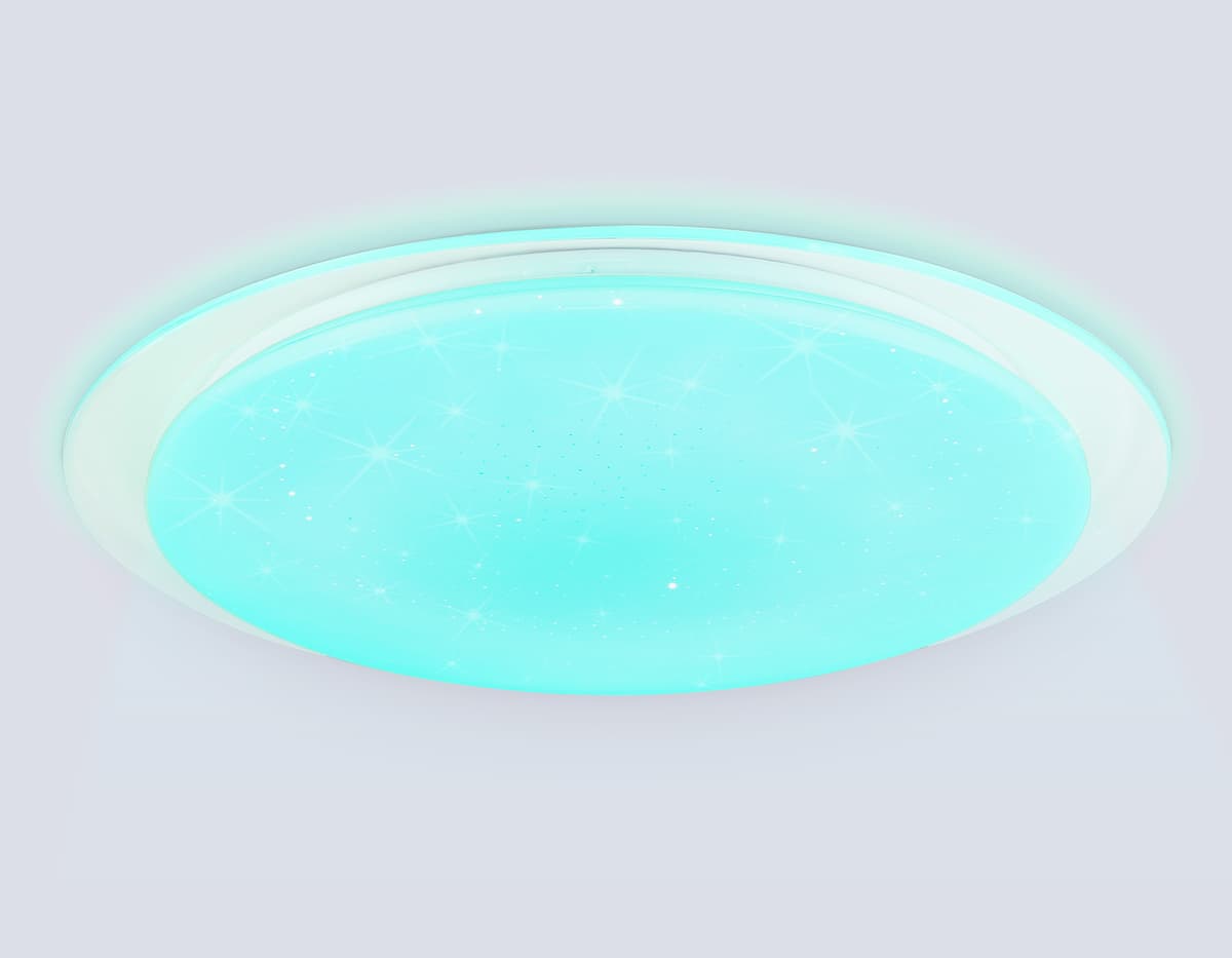 FZ780 WH белый IP20 60W 3000-6500K+RGB 570*55 (ПДУ ИК)