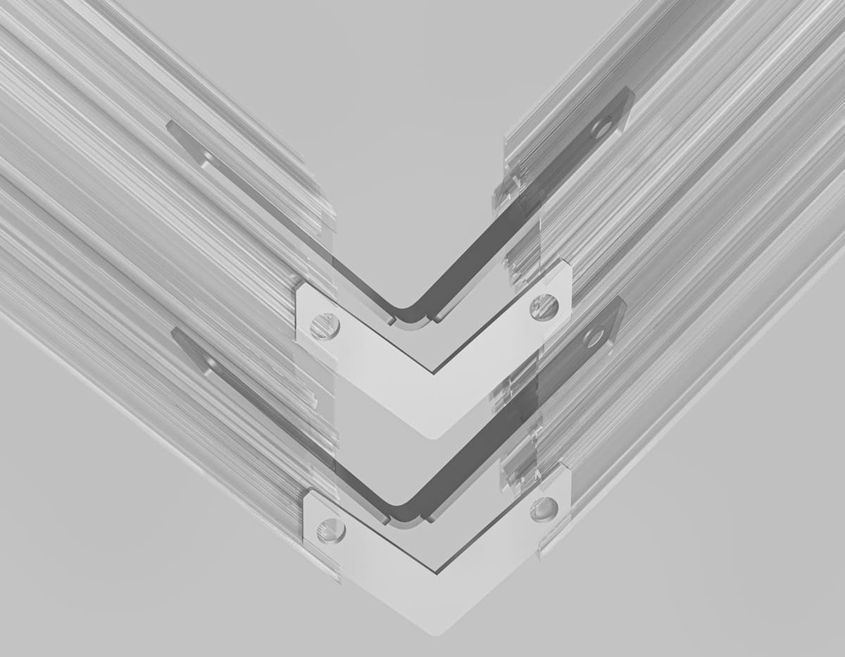 GL2015 AL алюминий 80*10*1,5 4шт