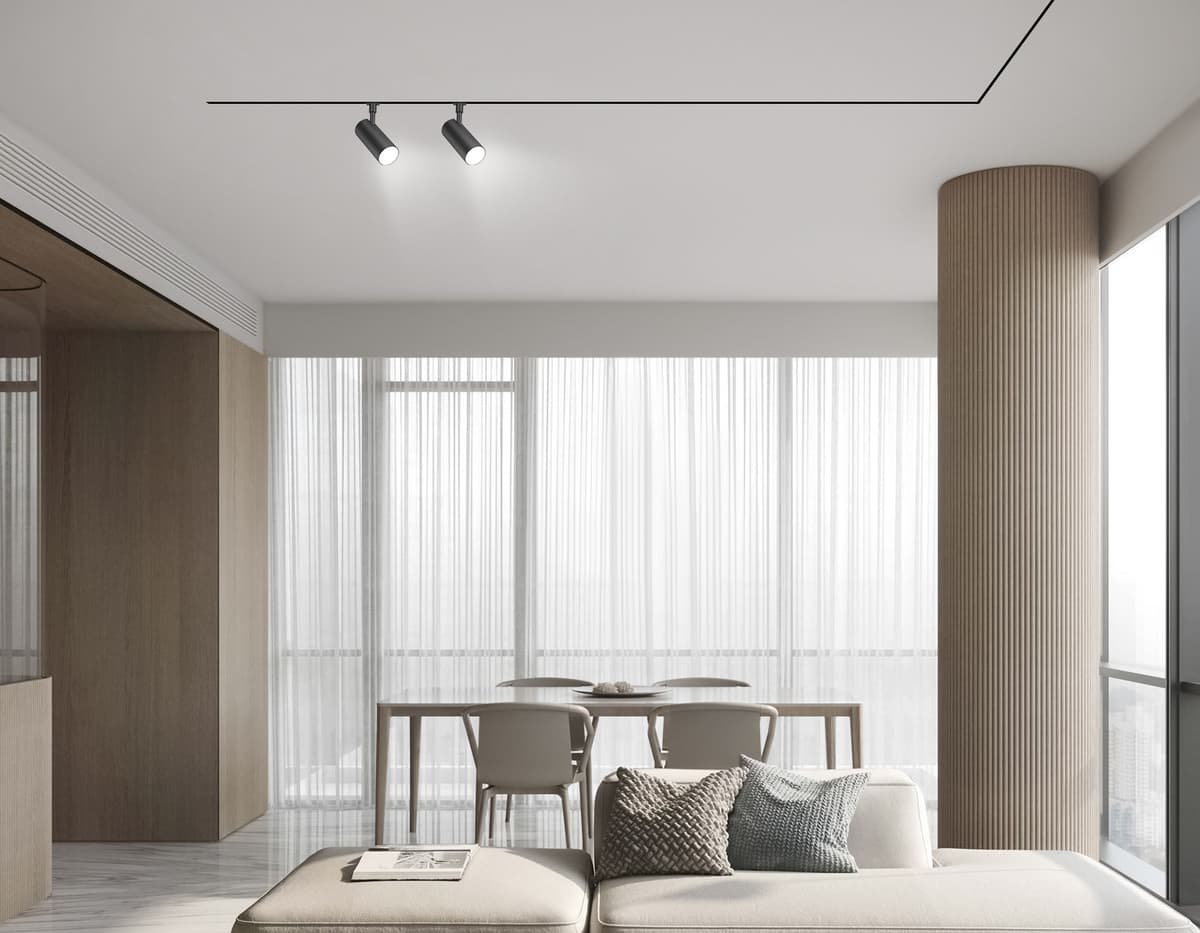 GL2305 BK черный IP20 12W 3CCT 3000-6000K 48V 24° D45*100