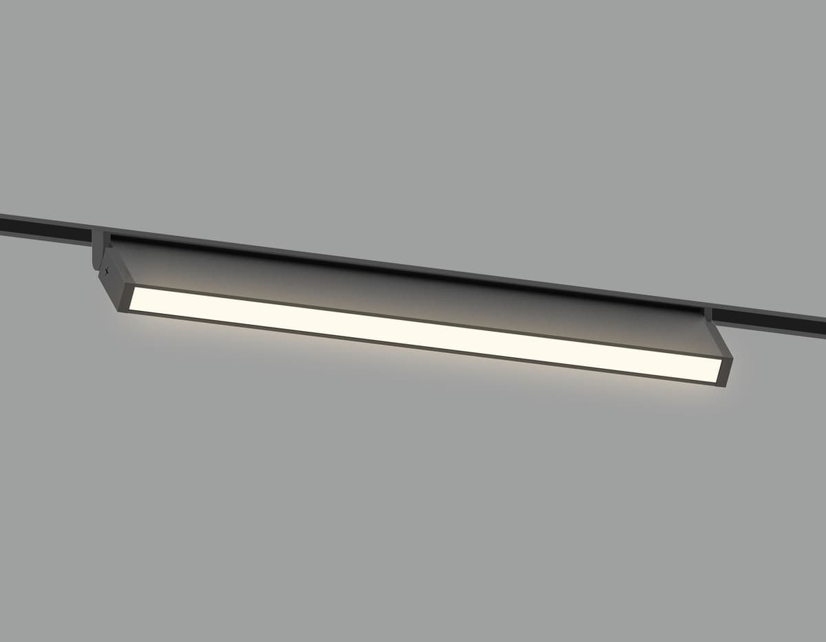 GL2350 BK черный IP20 10W 3CCT 3000/4200/6400K 48V 200*10*73