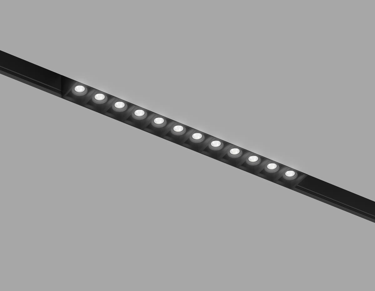 GL4495 BK черный IP20 12W 3CCT 3000-6000K SMART 48V 24° 218*22*25