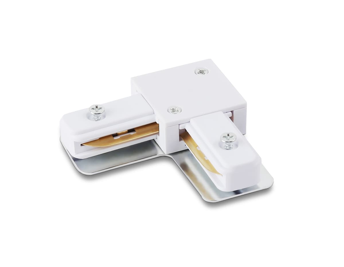 GL7163 WH белый коннектор угловой для однофазного шинопровода Standard 220V NEW 70*70*20