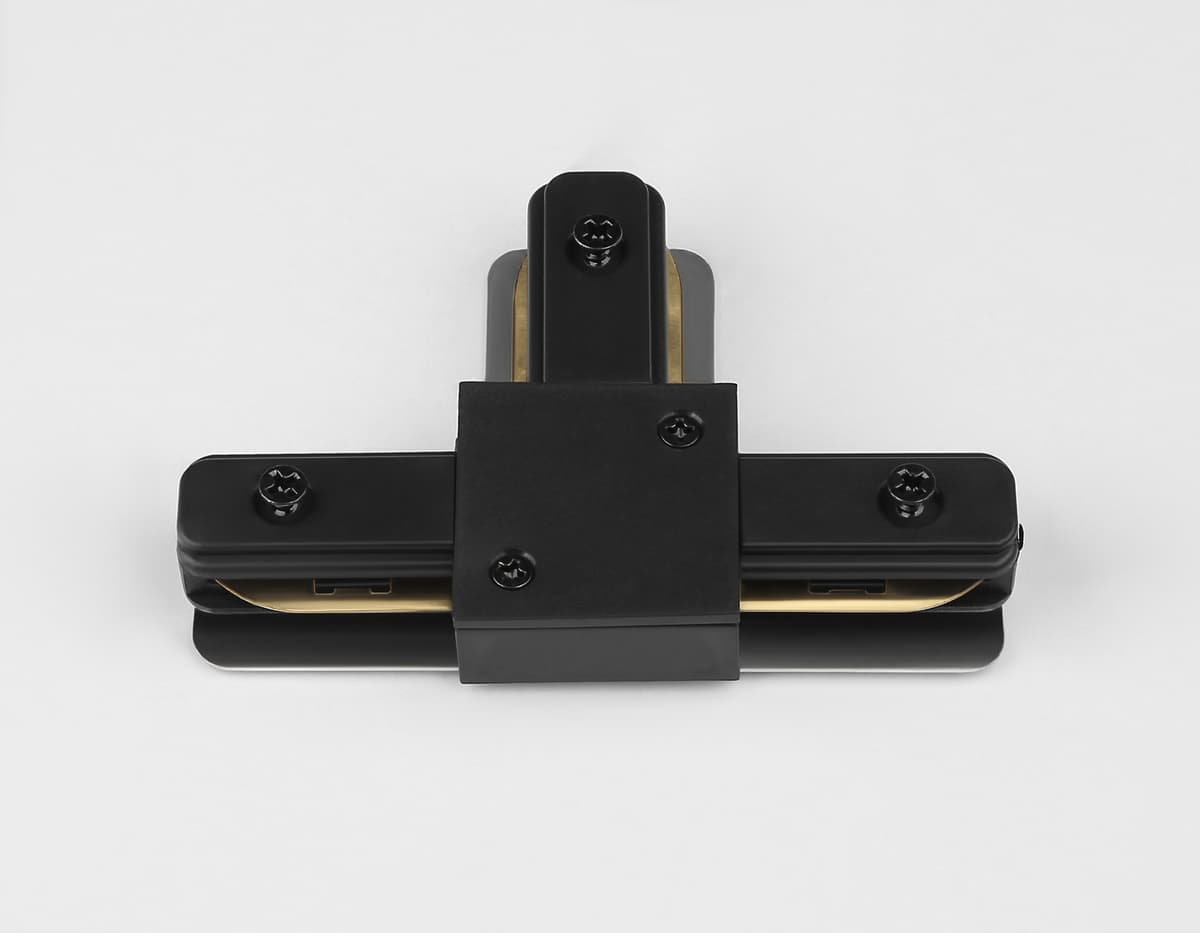 GL7168 BK черный матовый коннектор Т-образный для однофазного шинопровода Standard 220V NEW 105*70*20