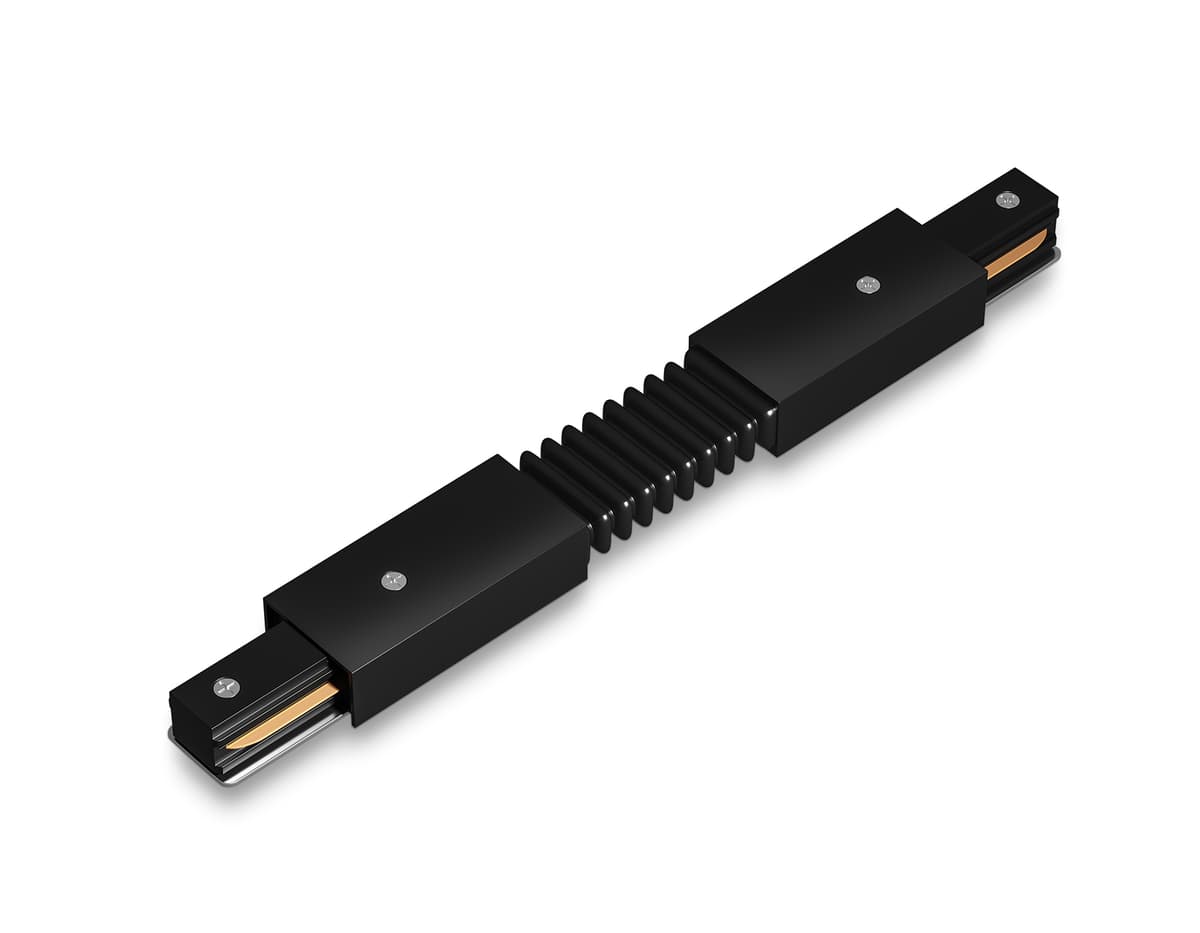 GL7176 BK черный матовый коннектор гибкий для однофазного шинопровода Standard 220V NEW 285*35*20