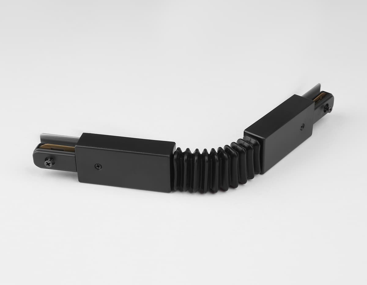 GL7176 BK черный матовый коннектор гибкий для однофазного шинопровода Standard 220V NEW 285*35*20