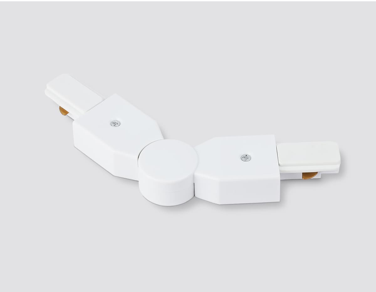 GL7179 WH белый коннектор поворотный шарнирный для однофазного шинопровода Standard 220V NEW 285*35*20