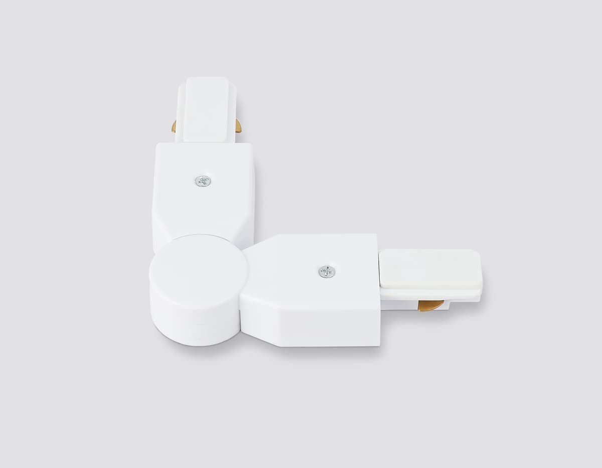 GL7179 WH белый коннектор поворотный шарнирный для однофазного шинопровода Standard 220V NEW 285*35*20