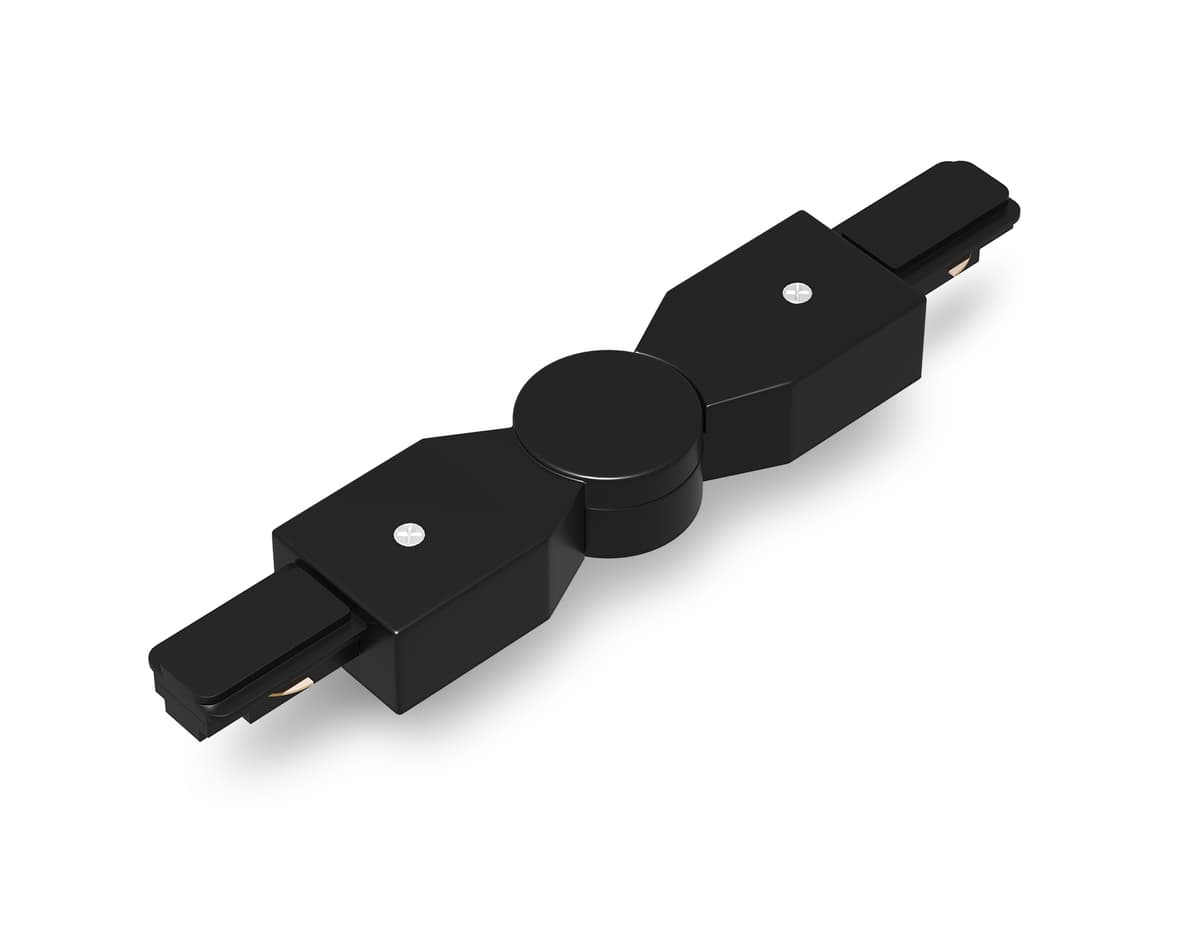 GL7180 BK черный матовый коннектор поворотный шарнирный для однофазного шинопровода Standard 220V NEW 285*35*20