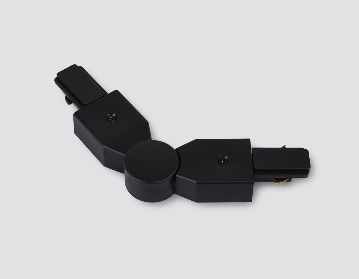 GL7180 BK черный матовый коннектор поворотный шарнирный для однофазного шинопровода Standard 220V NEW 285*35*20