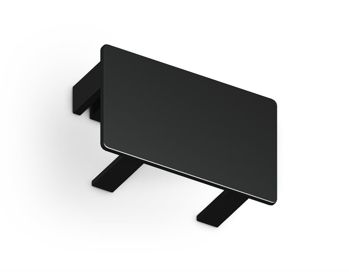 GL7196 BK черный матовый заглушка для накладного шинопровода Standard 220V NEW 32*20*15 (2шт.)