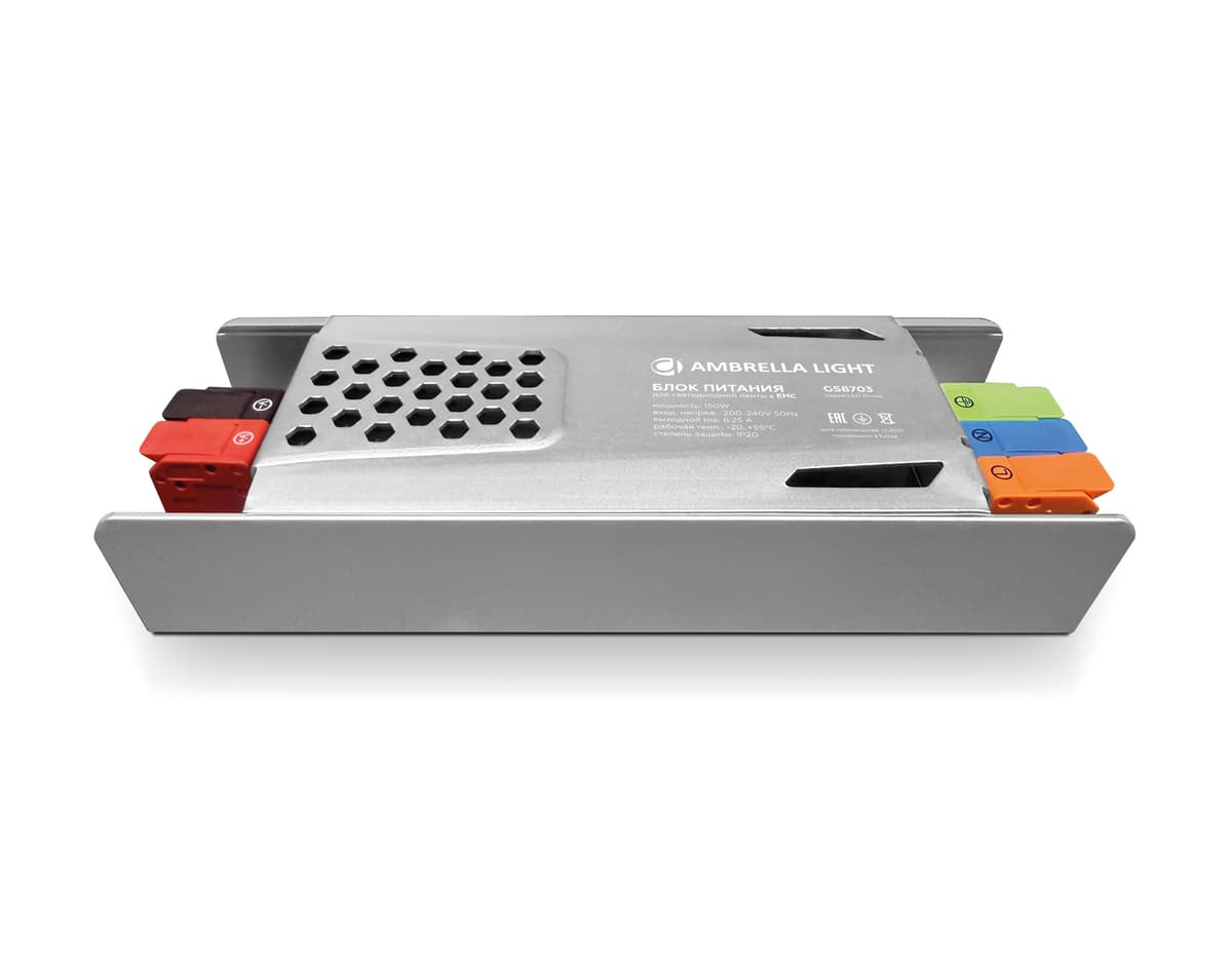 GS8703 24V 150W 6,25A IP20 200-240V EMC 166*58*28