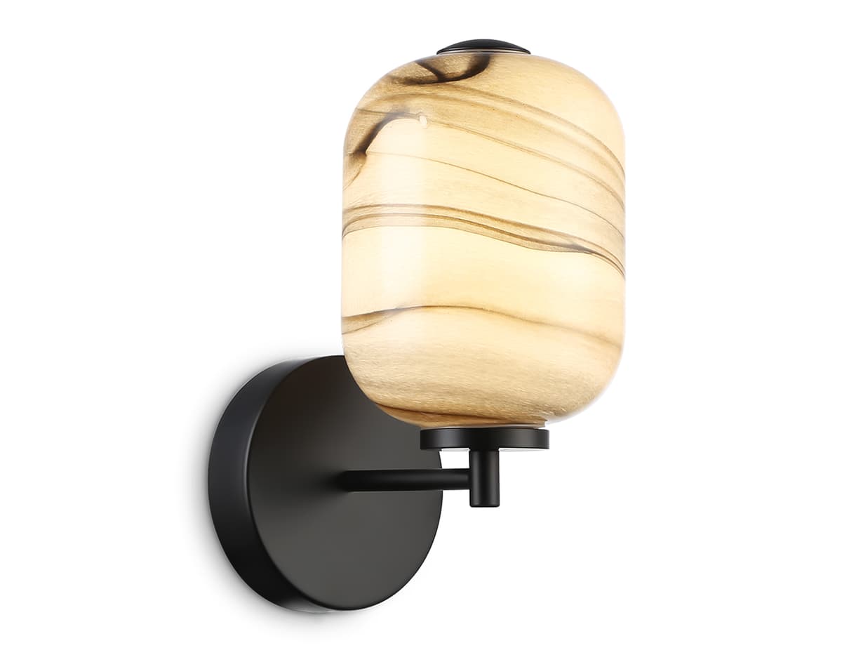 LH11039 BK/MG черный/мраморно-серый 8W 3000K 150*220*300