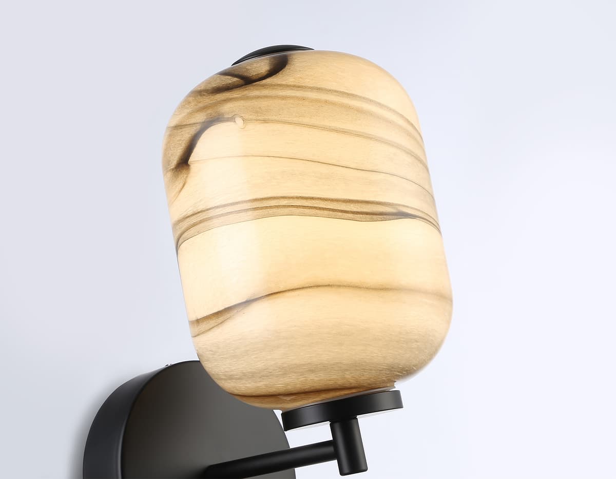 LH11039 BK/MG черный/мраморно-серый 8W 3000K 150*220*300