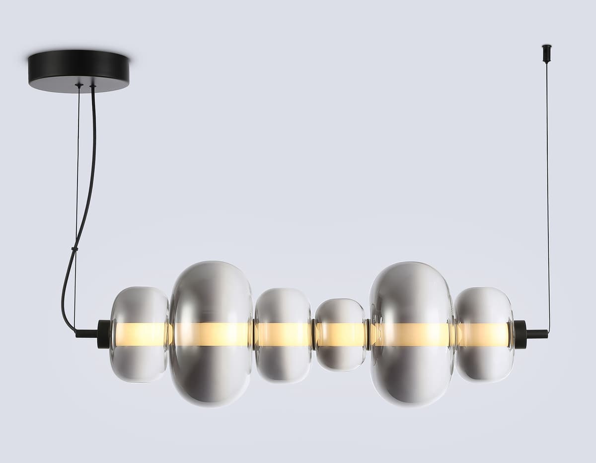 LH11072 BK/SM черный/дымчатый 36W 3000K 745*230*230