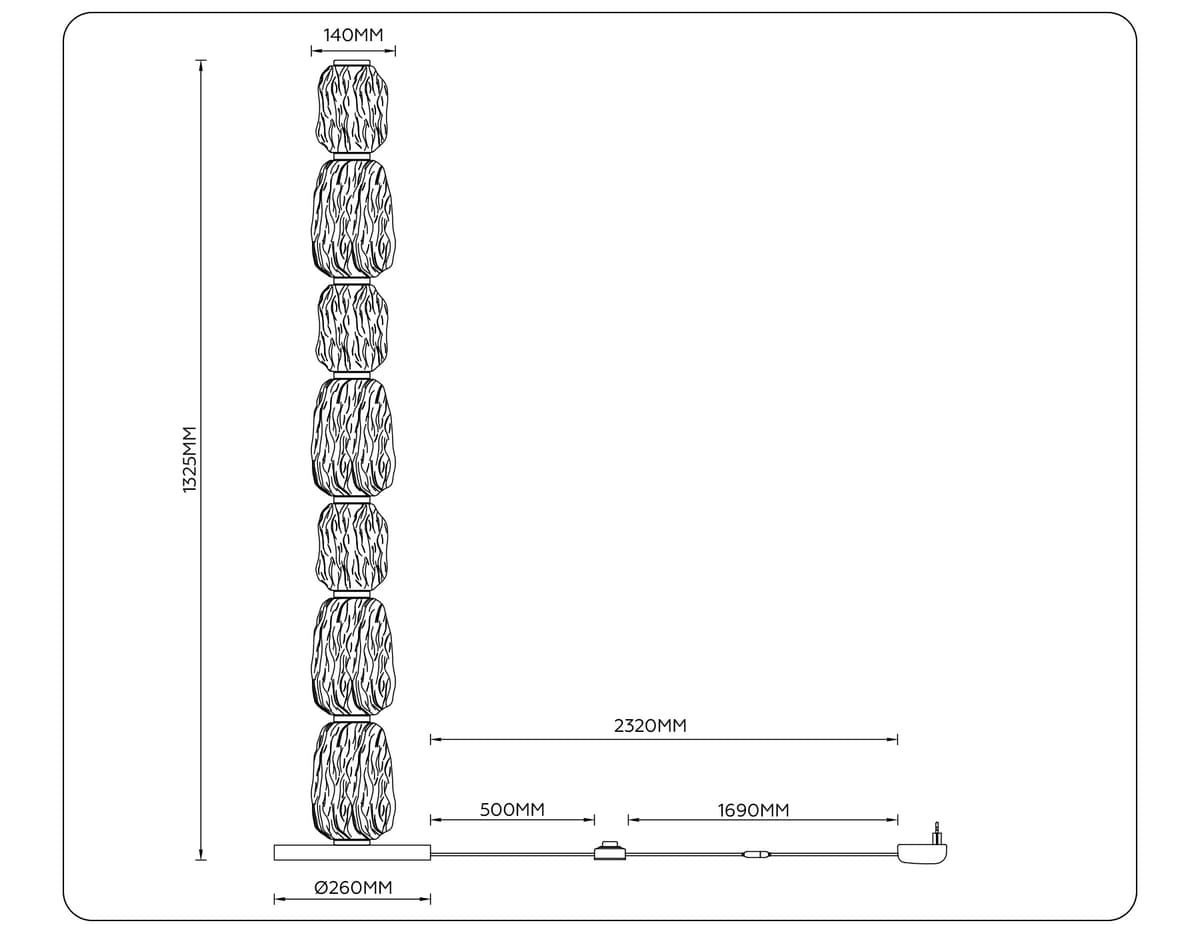 LH30112 SB/TI бронза/янтарь 35W 3000K D260*1325