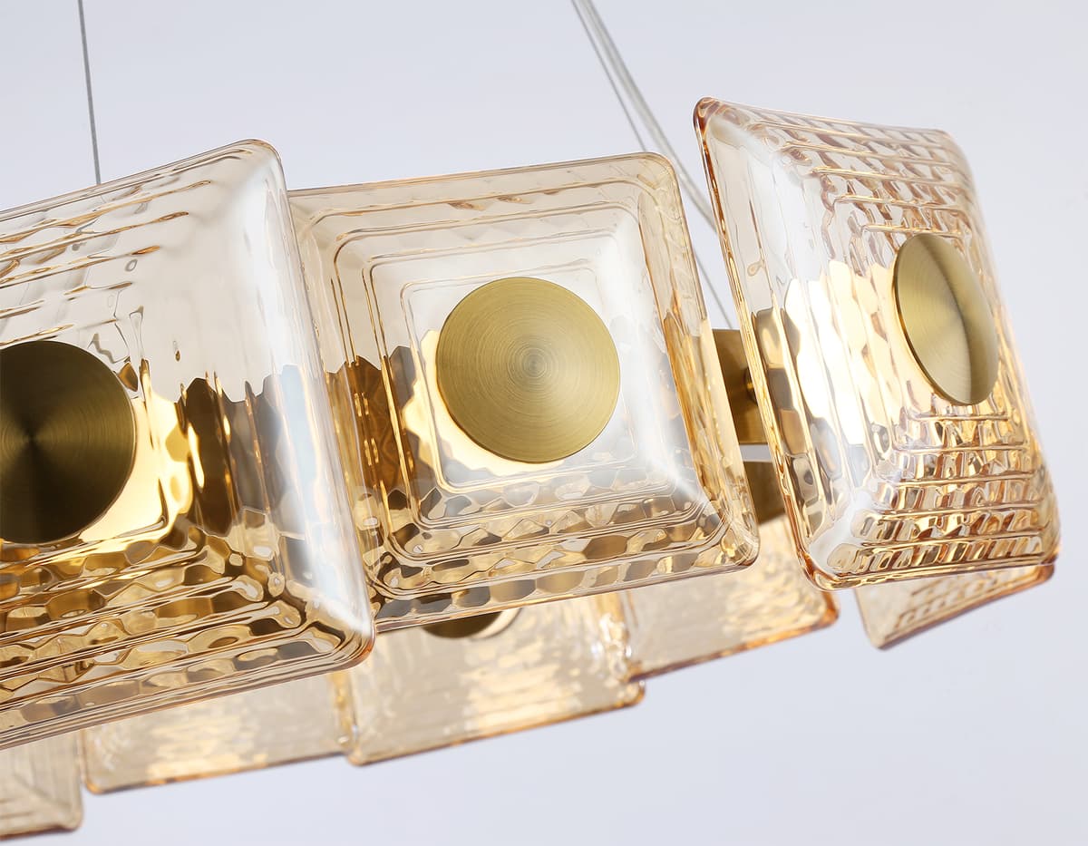 LH31021 BS/TI латунь/янтарь 56W 3000K D570*150