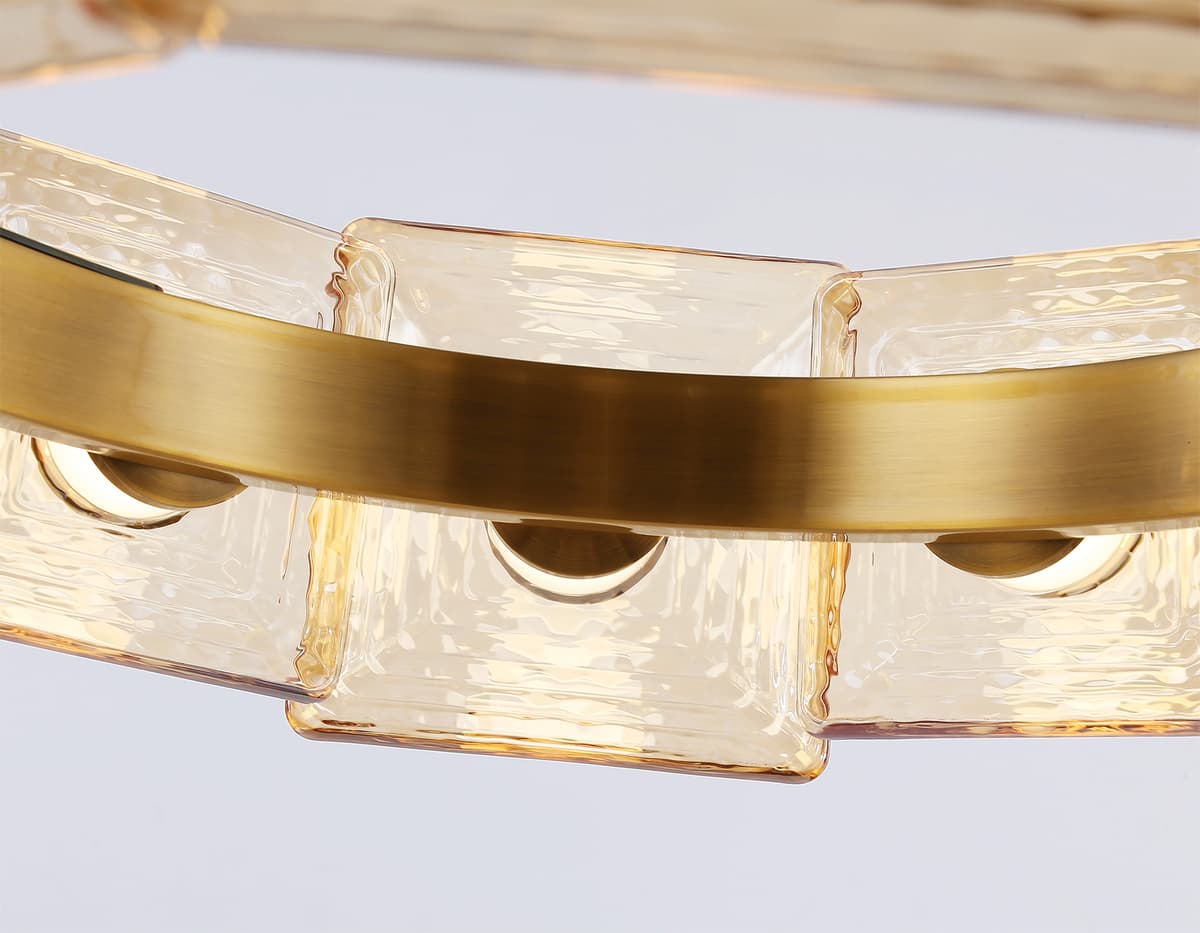 LH31021 BS/TI латунь/янтарь 56W 3000K D570*150