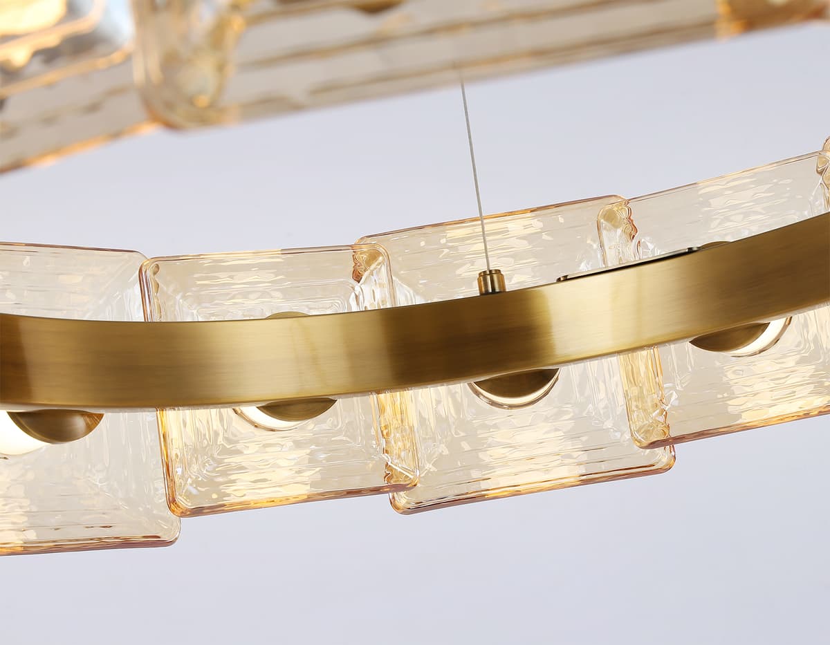 LH31027 BS/TI латунь/янтарь 72W 3000K D700*150