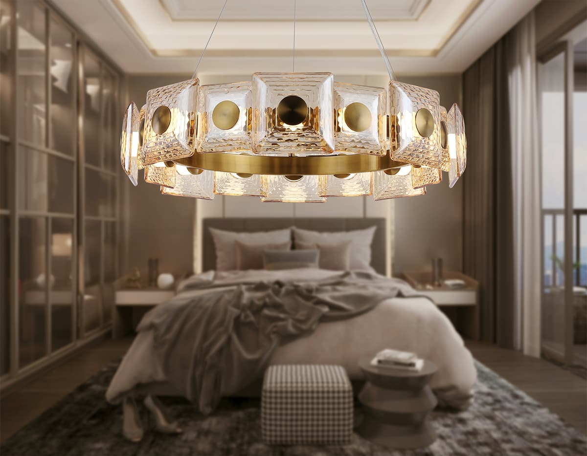 LH31027 BS/TI латунь/янтарь 72W 3000K D700*150