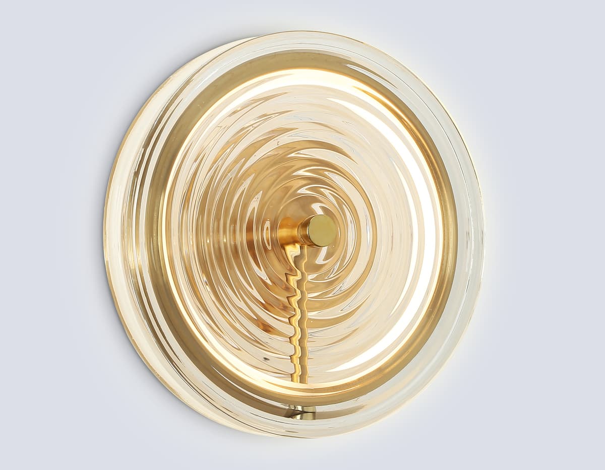 LH31112 BS/CL латунь/прозрачный 9W 3000K D250*90