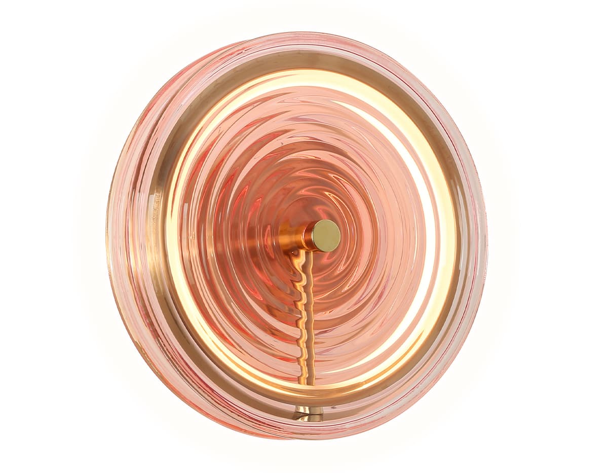 LH31115 BS/PI латунь/розовый 9W 3000K D250*90